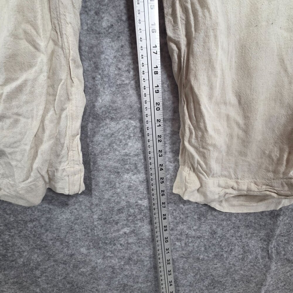 American Eagle Women's Linen Pants Beige Tan Elastic waistband Relaxed Size XXL - Picture 5 of 9